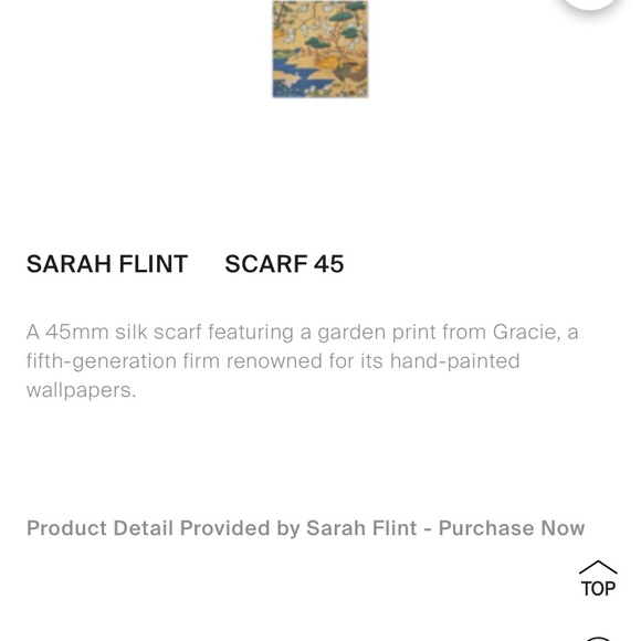 Sarah Flint x GRACIE silk scarf or shawl, Italy, NIB - Picture 13 of 16